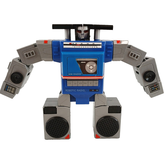VTG Robotic Boombox AM Radio Toy 1984 Transformer Style Cassette Untested - Picture 1 of 9